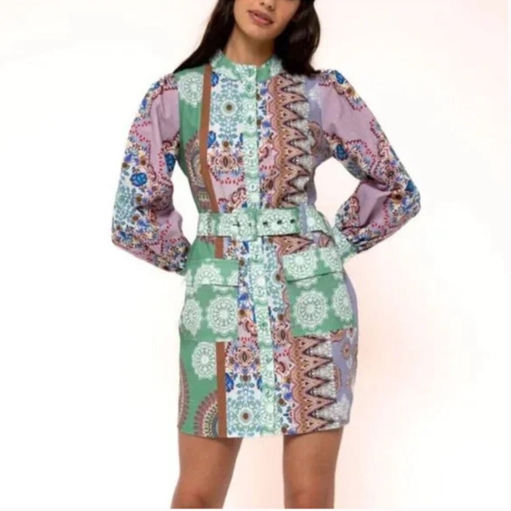 Beautiful 😍 Floral Patterned Dress with Woven Bag
Send me your best offer :) - Picture 2 of 14